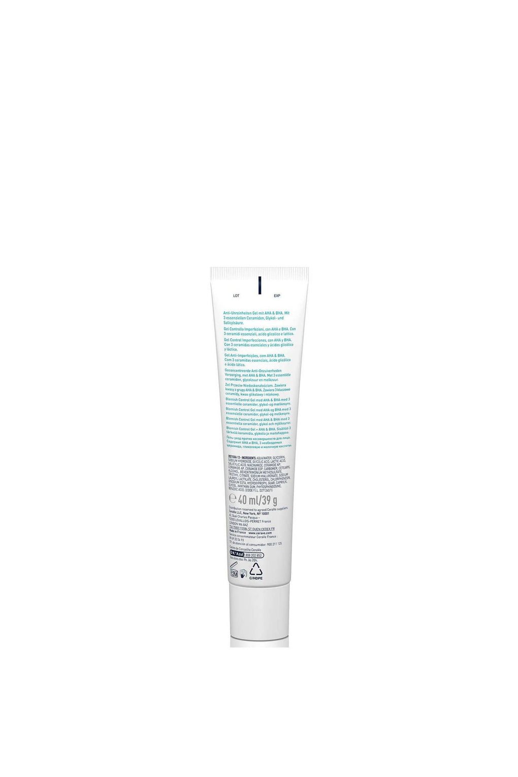 Acne Control Gel with AHA & BHA for Acne Prone Skin - CeraVe