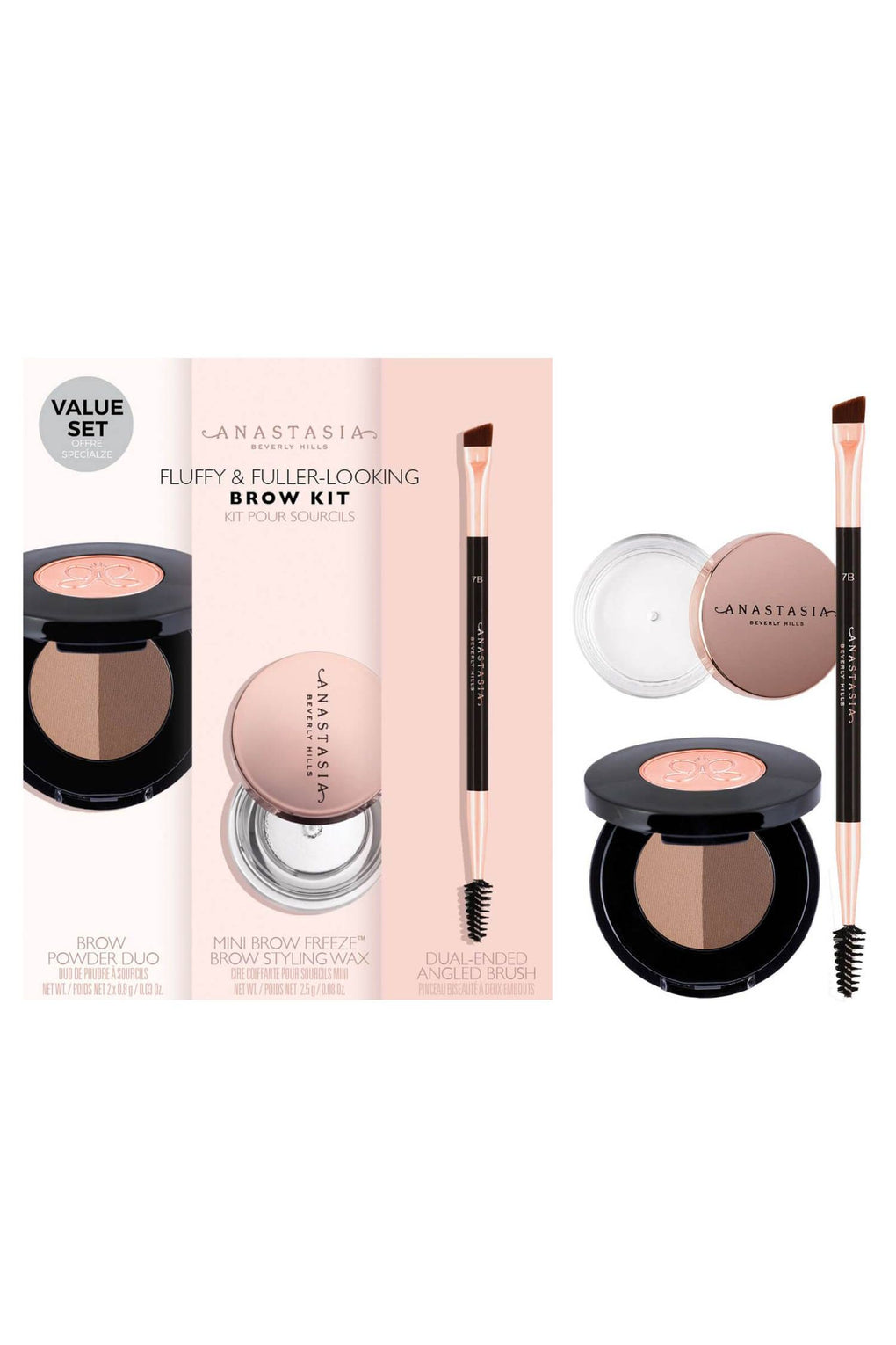 Anastasia Beverly Hills Fluffy And Fuller Looking Brow Kit (Dark